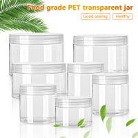 Jars De Almacenamiento 12pcs 30-150ml Vacíos Con Tapa Clara De Cosméticos Contenedor Refillable De Balm Botella De Viaje De Plástico - details 0