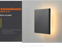 Lámpara De Pared LED Moderna IP65 Impermeable Para Exterior Aluminio Redondo Y Cuadrado Luz Para Jardín Porche 96V 220V Sconce Luminaire - details 5