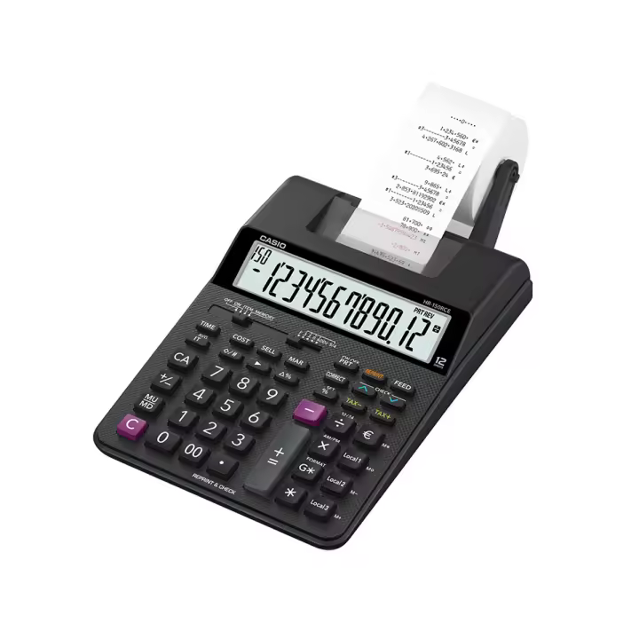 Casio Calculadora HR-150RCE 12 Dígitos Impresión a 2 Colores - 1