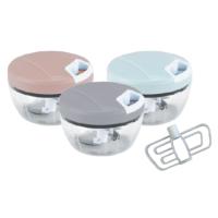 Elite Kitchenware Picadora Manual Con Cuchilla De AceroModelo Picadora Mediana + Mezclador. Incluye función de mezclador. Disponible en tres colores: gris, rosa y aguamarina. Capacidad: 500 ml - details 0