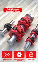 Juego De 25MM De Cerraduras Para Barbora Y Dumbbell Clip De Elevación Rápida Para Gimnasio Y Entrenamiento De Fuerza Accesorio Deportivo Unisex - details 0