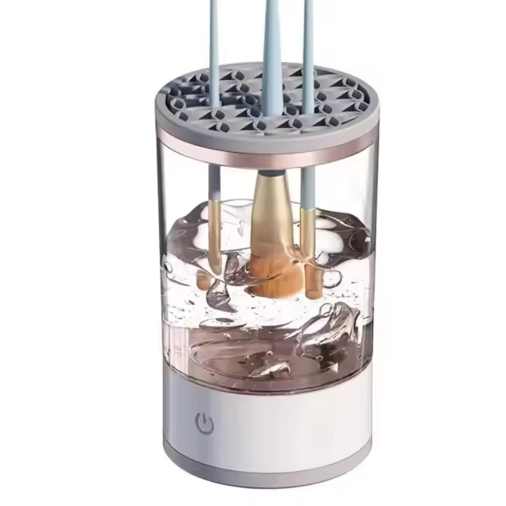 Limpiador de Brochas de Maquillaje Eléctrico USB Recargable - Cuidado de Brochas Eficiente - 1