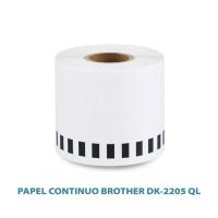 10 Rollos de Etiquetas Térmicas Adhesivas - Compatible con Brother DK-22205 QL e Impresoras de Etiquetas Autoadhesivas - Cinta Continua de Papel Adhesivo y Térmico - 62 mm x 30,48 metros - details 0