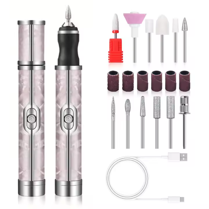 YIKOOLIN Máquina De Architar Uñas Eléctrica 20000RPM Herramienta Profesional Para Manicura Y Pedicura Para Uñas De Gel Y Acrílico Set De Manicura - 1