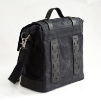 Mochila De Motocicleta Vintage Para Hombre Impermeable De Lona Y Cuero Retro Bolsa De Asiento Trasero Motocross Estuche Lateral De Motociclista Marrón - details 17