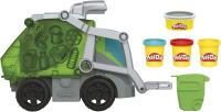 HASBRO - Camión de basura Play-Doh - Incluye 3 botes de plastilina azul, amarilla y roja - Moldea - Compacta y ponlo en la bolsa - Mayores de 3 años - details 0