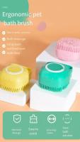 Cepillo De Baño Para Mascotas De Silicona Suave Masajeador Con Gel De Ducha Herramienta Limpia Para Perros Y Gatos Suministros De Peluquería - details 0