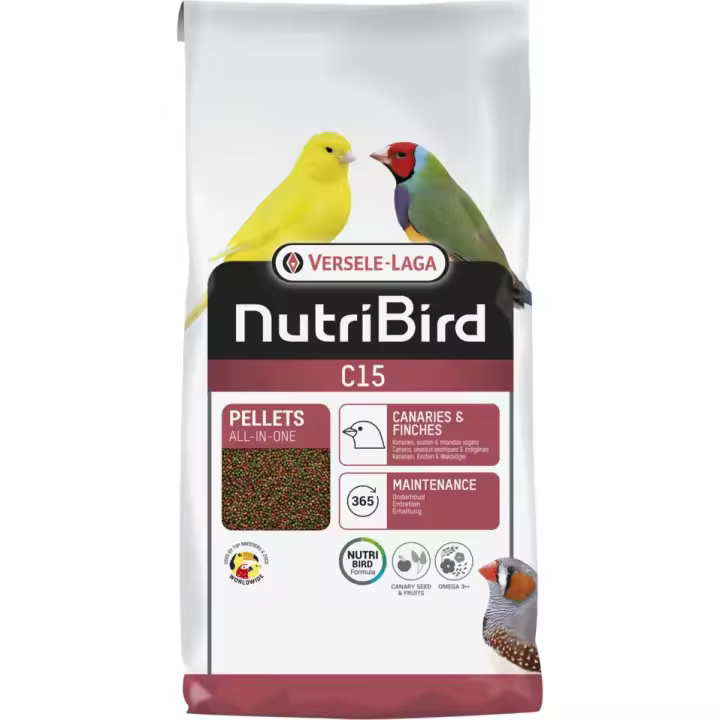 Versele-Laga Nutribird C15 3 KG - Pienso para Canarios y Aves Pequeñas - Alta en Proteínas - 1