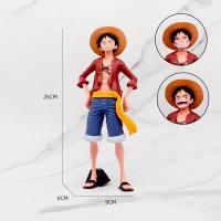 Figura De Anime Luffy De 28cm Muñeca Cambia De Cara Tres Formas Estatua De Colección Para Fans De One Piece PVC - details 8