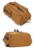 Mochila Vintage de cuero para hombre y mujer, morral de hombro de lona encerada para ordenador portátil de 16 pulgadas, mochila de viaje para llevar - details 6