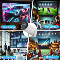 Proyector Portátil 4K HD 1080P Dual Wifi6 Con Sistema Android Para Cine Hogar Exteriores Oficina Proyector LED De Alta Resolución - details 6