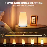 Lámpara Nocturna LED Recargable USB Control Remoto 13 Colores Cambiables Toque Dimmable Portátil Para Mesa Y Cama - details 3