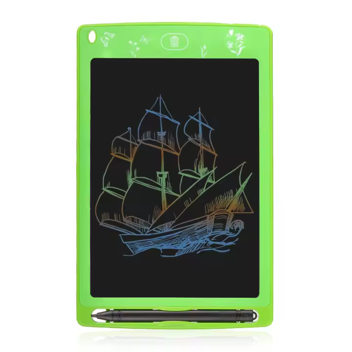 DAM. Tableta LCD portátil de dibujo y escritura con fondo multicolor de 8,5 pulgadas 14x0,6x22cm - 1