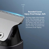 Xiaomi Mini Afeitadora Profesional Para Hombres IPX7 Impermeable Cortadora Eléctrica Sin Cable Control Remoto Trimmer De Barba - details 4