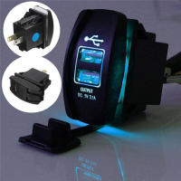 Interruptor De Plástico Resistente Al Fuego Carling ARB Dual USB 3.1 Cargador De Coche Con Luz LED Azul Accesorio De Alta Calidad Para Coche Y Barco 12V - details 18