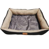Sofás para Mascotas de 2 Piezas, Fundas Extraíbles y Lavables, Negro y Beige, Tamaños S, M, L - ANIMALUJOS: Muebles cómodos y prácticos para consentir a tus mascotas - details 0