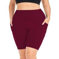 Leggings De Verano Para Mujer Talla Grande CINCO Puntos Con Estiramiento Yoga Deporte Outer Wear Transpirable Y Suave - details 5