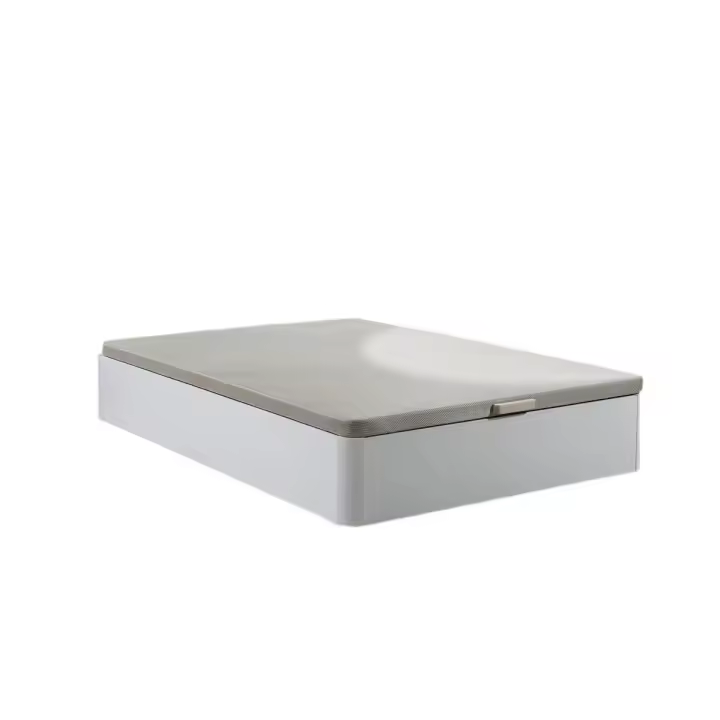 Canapé abatible  tapa tapizada 3D madera 25 BLANCO 105X190cm ATENAS - 1