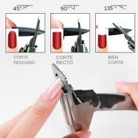 Tijeras De Acrílico De Açoite Con 10pcs De Imán Cortador De Uñas Postizas De Acero Inoxidable Arco Iris Herramientas De Manicura - details 3
