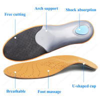 KOTLIKOFF Plantillas De Cuero Para Zapatos Ortopédicos Soporte De Arco Para Pies Planos Adecuado Para Hombres Y Mujeres Corrección De Pierna O/X - details 4