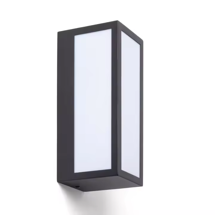 Ledkia Aplique de Pared Exterior Acero Inoxidable Gakom Negro - 1