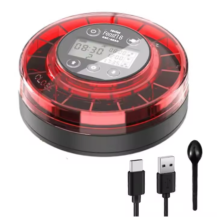 Alimentador automático de peces de acuario Dispensador automático de alimentos con temporizador Alimentador de temporizador recargable con nosotros - 1