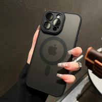 Carcasa Magnética De Lujo Mate Para iPhone 11 12 13 14 15 16 pro Max plus Resistente a Golpes Y Choques Cubierta Rígida Compatible Con Magsafe - details 3