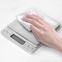 Básico Digital en Gramos 500g 0,01G Básico de cocina de Alta precisión Básico de Bolso múltiple de Maple inoxable with Pantalla LCD retroiluminada Tara PCS Características Plata - details 3