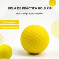Bola De Práctica De Golf Suave De Esponja PU Colorido 42mm Juguete Para Interior Material De Espuma Sólida - details 0