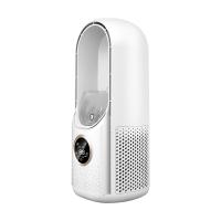 Ventilador USB sin Aspas, aire acondicionado, humidificador, Selección de 6 velidades, Diseño de Control Táctico, habitación, oficina (color: Blanco) - details 4