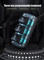 Teclado Mini RGB Con Programación Macro De 3 Teclas Para Photoshop Y Gaming Teclado Programable Con Interfaz USB Para Mac Y PC - details 1