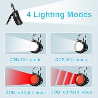 Linterna De Bolsillo LED COB Portátil Con Abrebotellas Luz De Trabajo Miniatura Recargable Tipo C Para Camping Al Aire Libre - details 8
