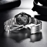 Reloj Mecánico Automático Para Hombre PAGANI DESIGN 2024 GMT Retroclásico Acero Inoxidable 200m Impermeable Con Calendario Completo Y Múltiples Zonas Horarias - details 1