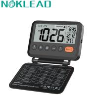 NOKLEAD Reloj De Mesa Portátil Con Termómetro Y Calendario Pantalla LCD Digital Reiki Mini Viaje Con Alarma De Despertador Estilo Moderno - details 5