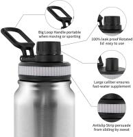 Botella Termo De Acero Inoxidable 304 Taza De Viaje Doble Capa Aislada Tumbler De Agua Portátil Botella Termo 600/800/1000ML - details 2