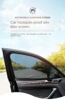 2pcs Cortina Plegable Para Ventanas Laterales Traseras De Coche Protección UV Privacidad Y Protección Contra Mosquitos - details 0