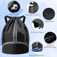 Mochila Deportiva Ligera De Nylon Impermeable Para Fitness Y Baloncesto Gran Capacidad Bolsa De Deporte Al Aire Libre - details 6