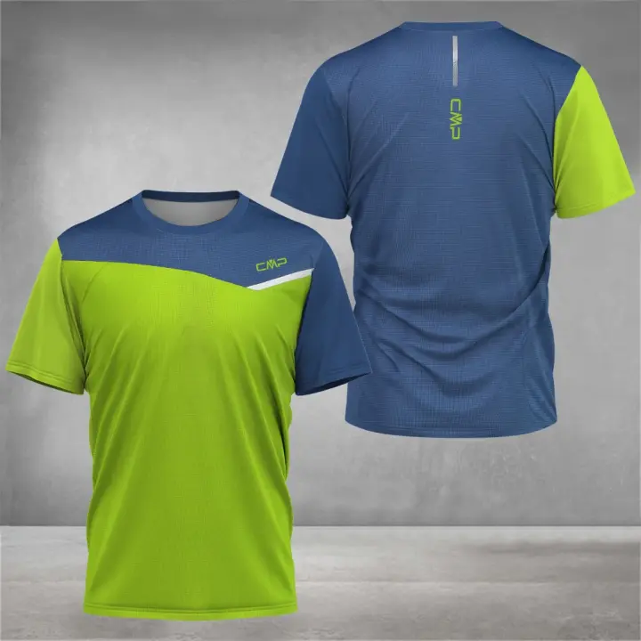 Camiseta De Deporte Para Hombres Secado Rápido Moda Casual Callejera Manga Corta Transpirable Para Senderismo Y Correr - 1
