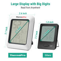 Termómetro Y Higrómetro Digital Thermopro TP50 Estación Meteorológica Para El Hogar Medidor De Temperatura Y Humedad Ambiental - details 5