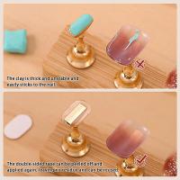 Cinta Adhesiva Doble Cara Para Uñas Postizas 100Pcs Transparente Y Traceless Herramienta De Manicura Soporte De Exhibición Para Uñas Falsas - details 2