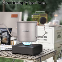 Cafetera De Inoxidable 400ml Lanzadera Para Café Mini Tetera Para Camping Y Viajes Con Mangue De Patuca Apto Para Estufa - details 3