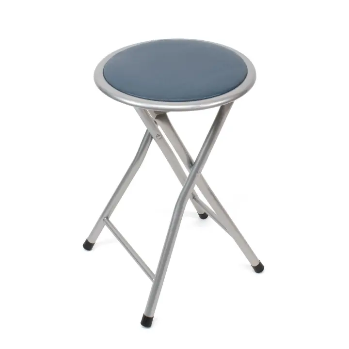 THE SECRET HOME - Taburete Plegable de Metal - Pack 1 y 2 - Acolchado - Ideal Cocina - 1