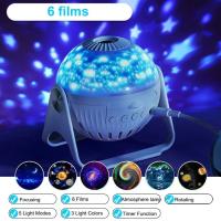 Proyector De Galaxia LED Luz Nocturna Estrellada Para Habitación De Niños 360° Giratorio Planetario Regalo De San Valentín Boda - details 10