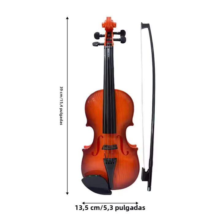 Kit De Violín Simulado Para Principiantes Instrumento Musical De Exquisita Habilidad Propiedades De Performance Regalos - 1