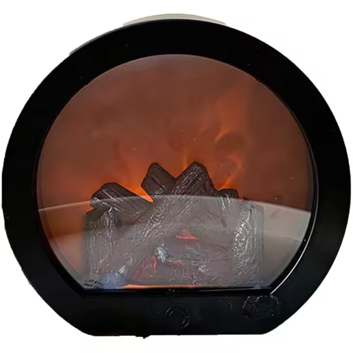 Linterna decorativa, luz LED para chimenea que simula el efecto de fuego de leña, interruptor táctil y alimentación por USB - 1