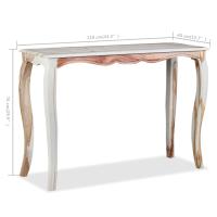 vidaXL Mesa consola de madera maciza de sheesham 110x40x76 cm Mesa de sofá Mesa de Entrada para Salón Consola de Entrada Mueble Recibidor Mesita Mesa auxiliar Salon - details 7