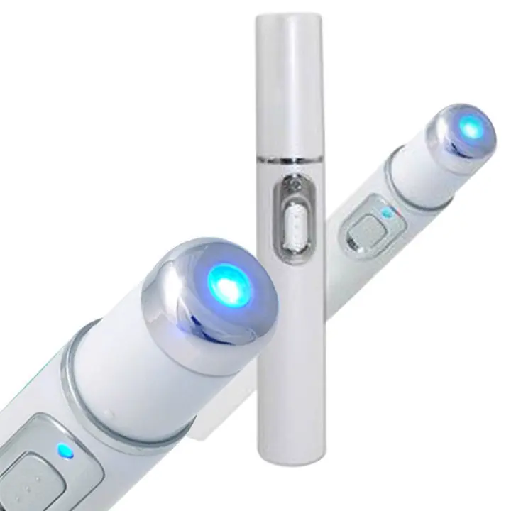 Pluma De Tratamiento Con Luz Azul Y Láser Para El Roce De Acné Eliminación De Arrugas Y Manchas EMS Equipo Blu-ray Multi-Funcional De Belleza - 1