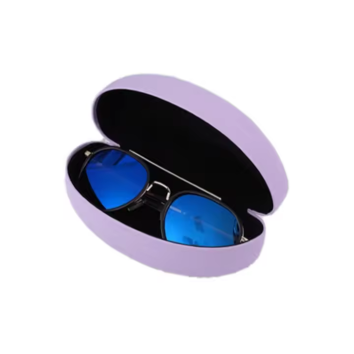 Estuche De Láminas De Cuero Para Gafas Y Solares Estilo Nuevo Unisex Moda Compresión Almacenamiento Multifuncional - 1