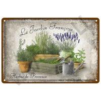 Cartel De Metal Retro Con Flores Vintage Para Decoración De Jardín Arte Murallero De Hogar Placa De Latón Regalo Para Decoración De Pared Y Cuarto - details 5