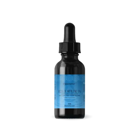 Dioxnatur ® Azul de Metileno al 1% USP Calidad Farmacéutica 100 ml, Alta Pureza, Pipeta Integrada - 1